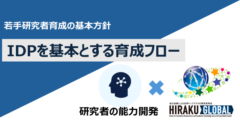 IDPを基本とする育成フロー